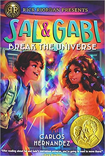 Book cover for Sal and Gabi Break the Universe as an example of fantasy books for kids