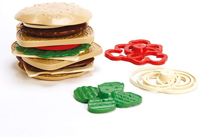 Tienda de sándwiches GreenToys hamburguesas y aderezos falsos