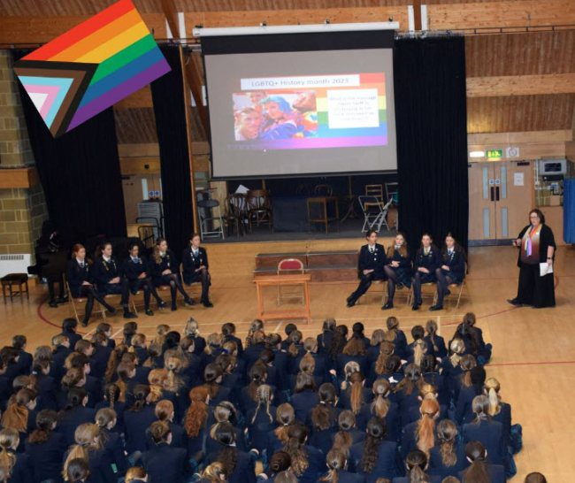 presentation at school assembly