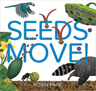 Book cover for Seeds Move! as an example of second grade books