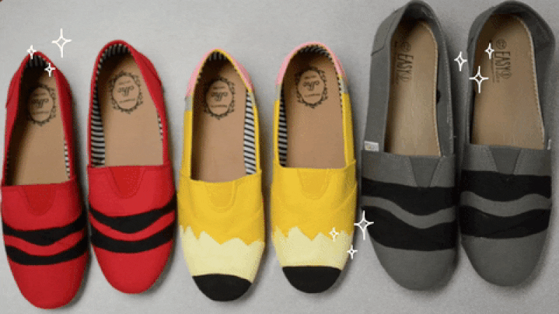Create These DIY Pencil Shoes in Less 