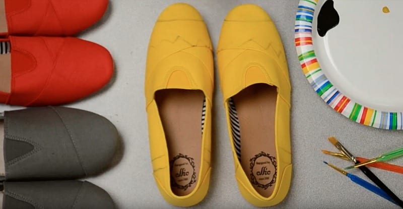 pencil canvas shoes
