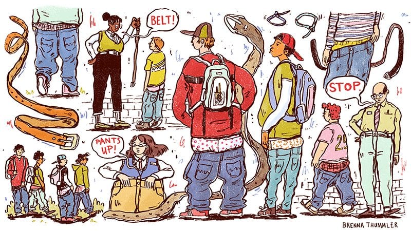 illustration of saggy pants