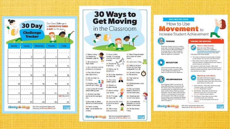 Classroom Movement Kit: Staff Guide, Classroom Poster, Activity Tracker