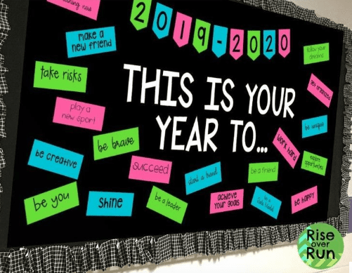 Classroom New Year Bulletin Board Ideas