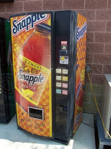 Snapple dispenser machine