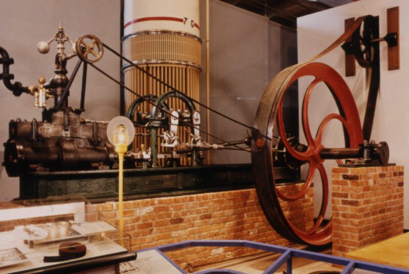 محرك بخاري ثابت من عام 1848