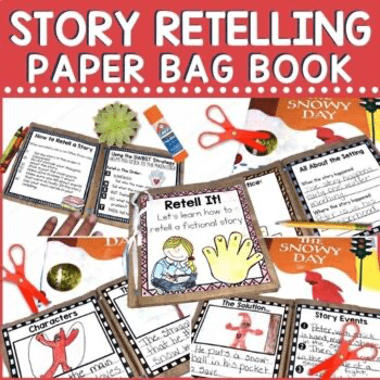story retelling paper bag book project