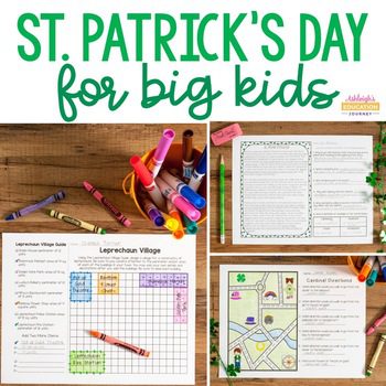 st pats activity pack for upper grades