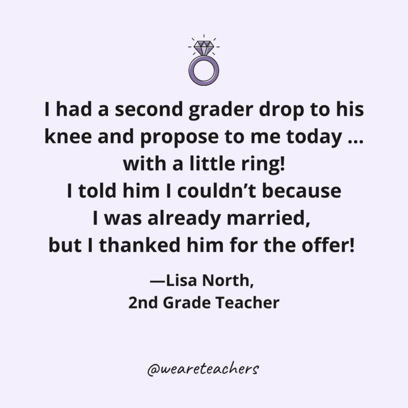 second grader proposed to teacher