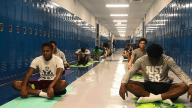 Yoga in the Classroom Students