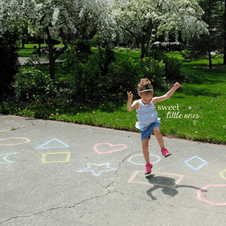Outdoor shapes and fun activities for kids
