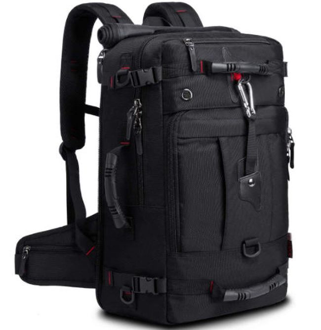 Convertible black duffle bag backpack (Best Teacher Backpacks)