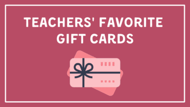 Teachers' favorite gift cards