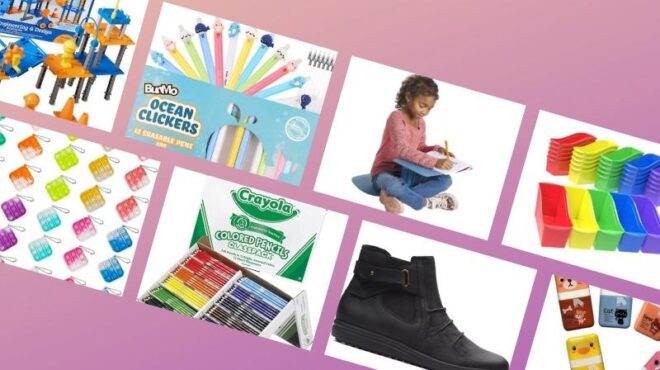 Collage of products bought by teachers