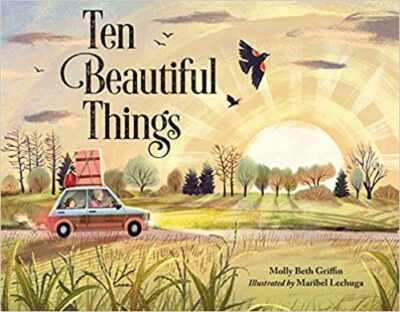 Book cover for Ten Beautiful Things as an example of anxiety books for kids