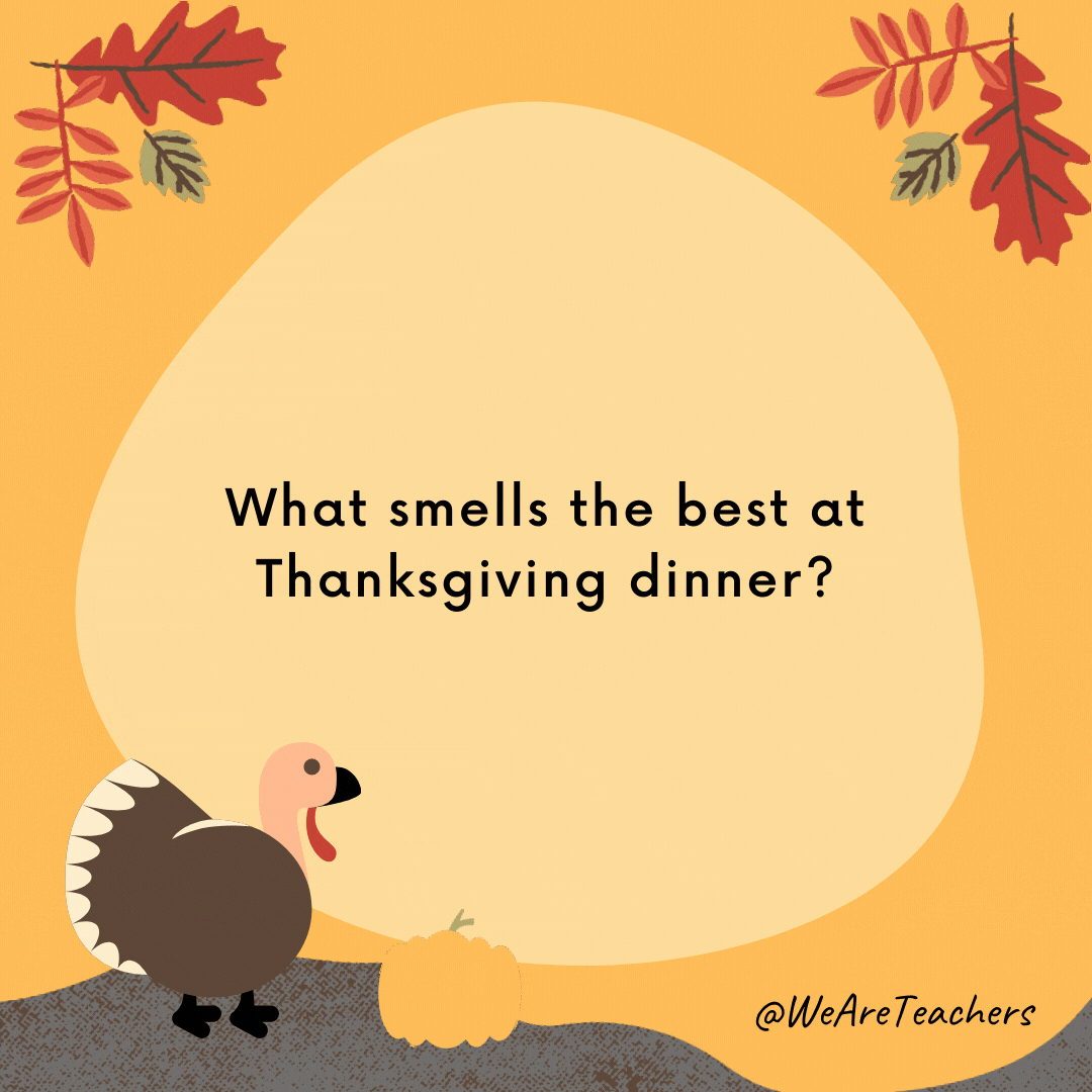 What smells the best at Thanksgiving dinner?