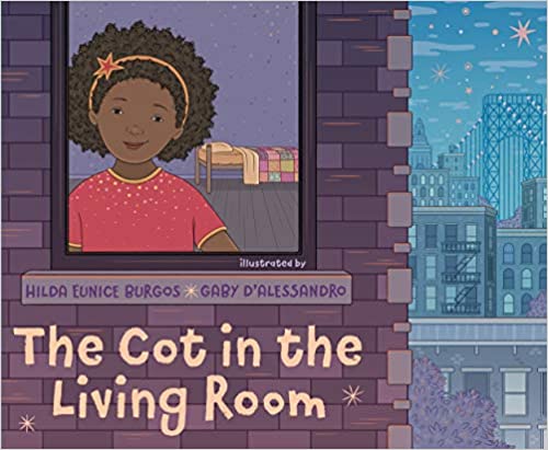 Book cover for The Cot in the Living Room as an example of first grade books