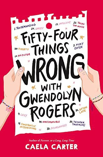 54 Things Wrong with Gwendolyn Rogers by Caela Carter- books about neurodiversity