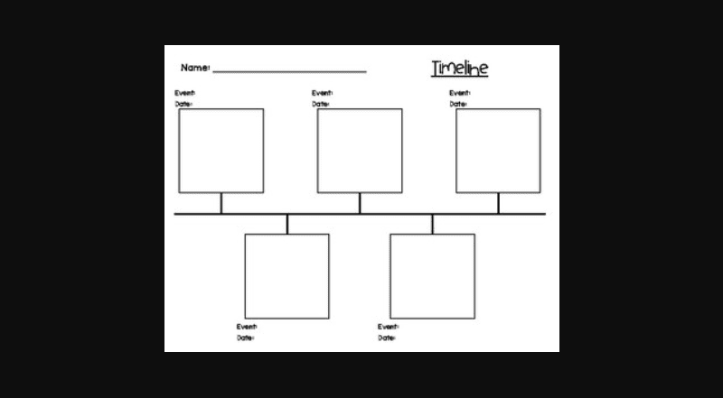 blank history timeline template for kids