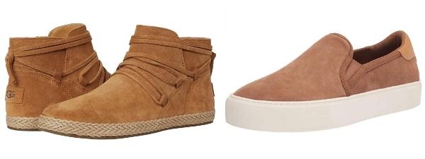 Brown UGG Rianne boots and Cahlvan Sneakers