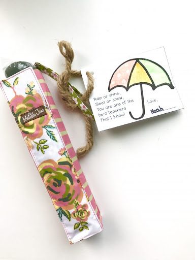 Thank you gift that is umbrella themed