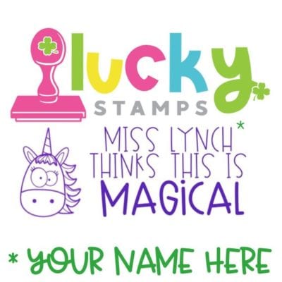 This is magical stamp with teacher name