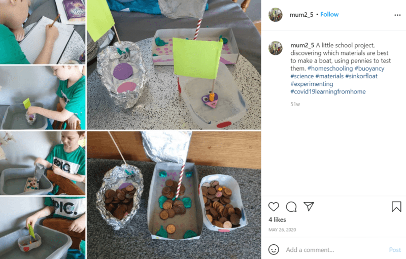 Still of use loose parts for learning about buoyancy from Instagram