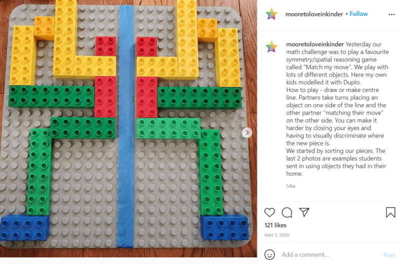 Still of use loose parts for learning and exploring symmetry from Instagram