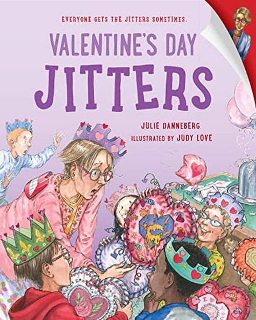 Valentine's Day Jitters book cover, as an example of the best Valentine's Day books for kids