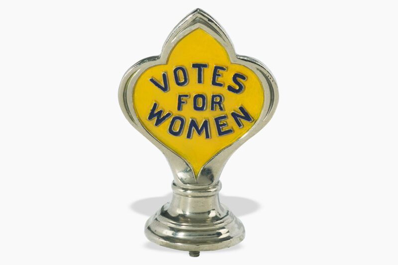 Votes for Women hood ornament
