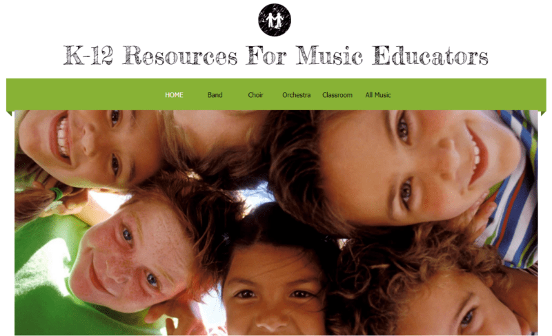 K12 Resources for Music Educators websites for classroom