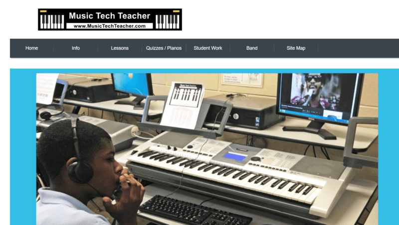 Music Tech Teacher websites for teaching music