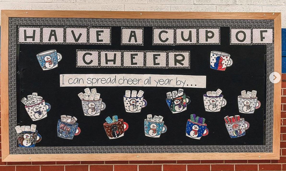 Have a Cup of Cheer Winter Bulletin Boards