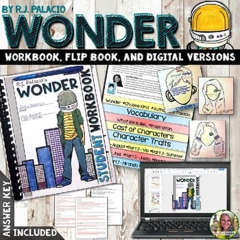 Wonder Novel Study, workbook