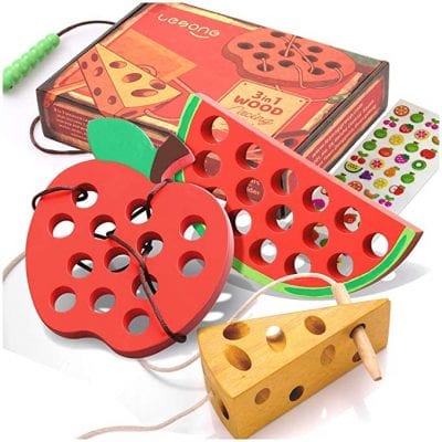 Wooden Threading Toys for Best Educational Toys Preschool