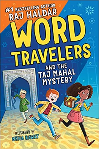 Book cover for Word Travelers and the Taj Mahal Mystery as an example of second grade books