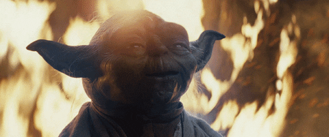 Yoda saying "The greatest teacher, failure is."